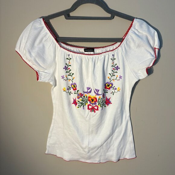embroidered top - Picture 1 of 3
